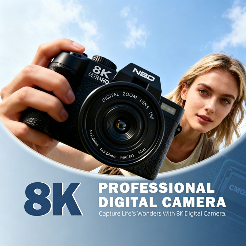 Photography Nature Images - กล้องดิจิตอลระดับมืออาชีพ YouTube 64MP&8K พร้อมหน้าจอพลิกได้ กล้องบันทึกวิดีโอ Vlog