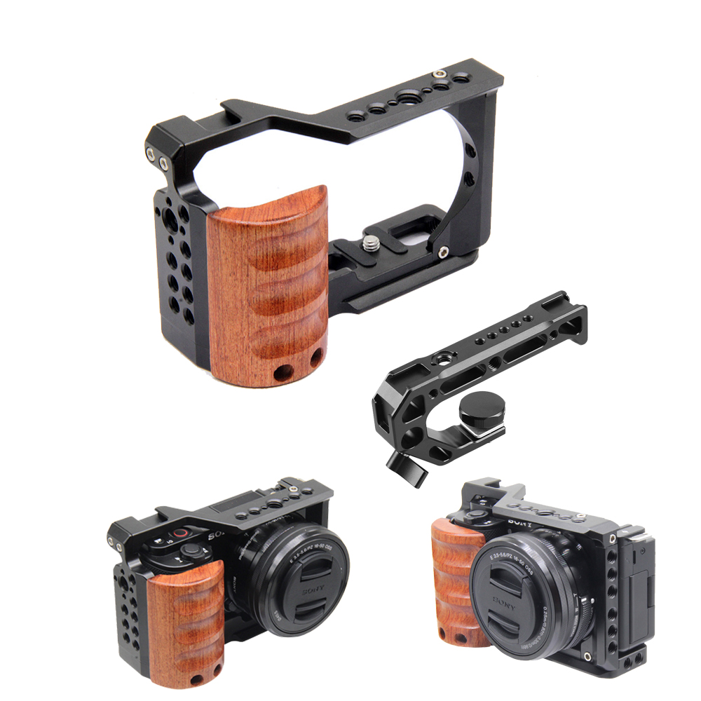 Camera Cage Baseplate - สําหรับ Sony ZV-E10 CAGE กล้องไม้ Handle