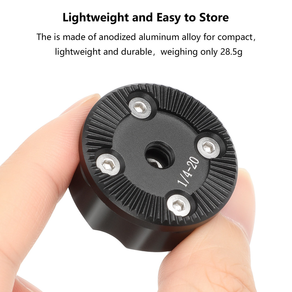 Camera Cage Baseplate - อะแดปเตอร์เกลียวมาตรฐาน ARRI Rosette Mount 1/4 นิ้ว